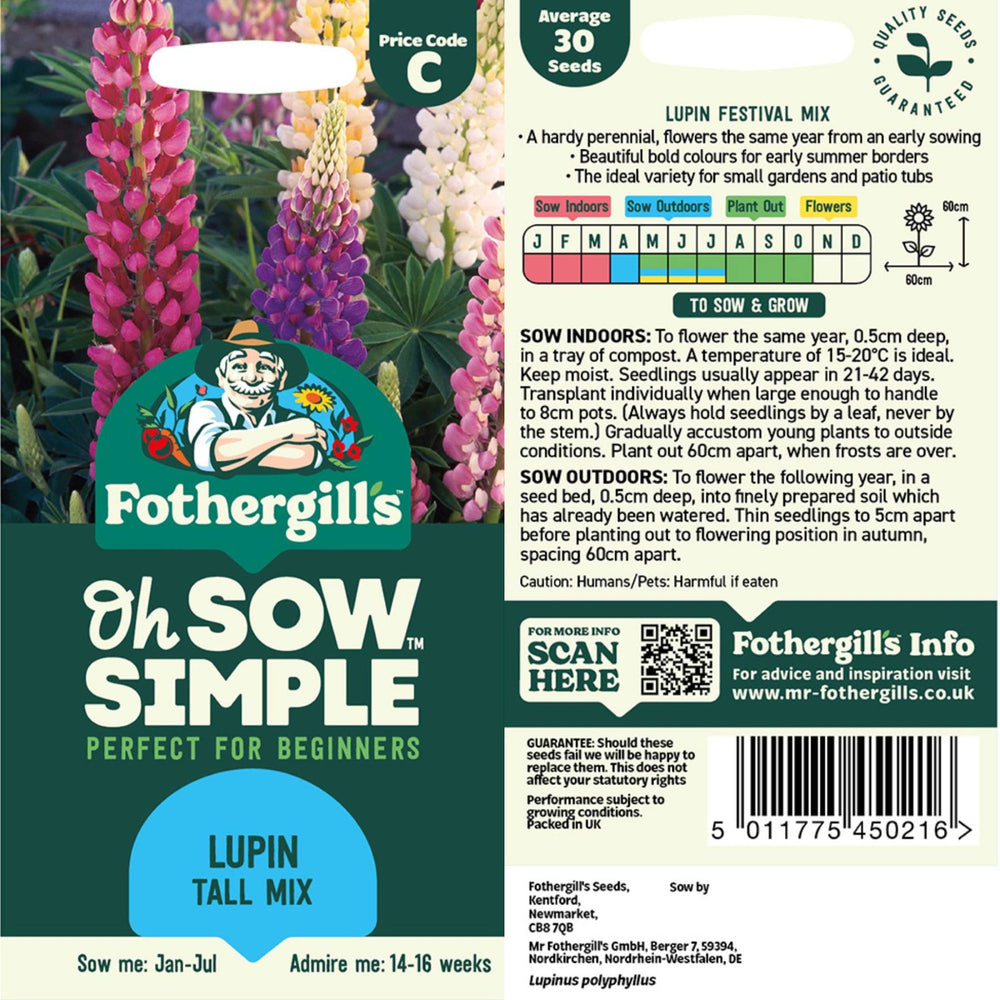 Lupine Tall Mix Seed