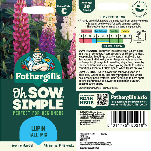 Lupine Tall Mix Seed