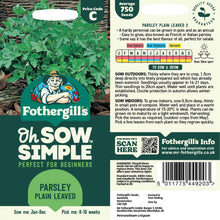 Parsley Plain Leaved Seed